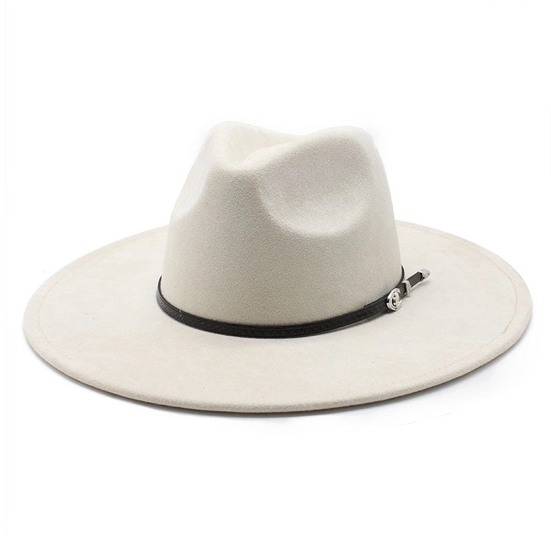 Women's Vintage Style Baroque Style Ethnic Style Solid Color Big Eaves Fedora Hat