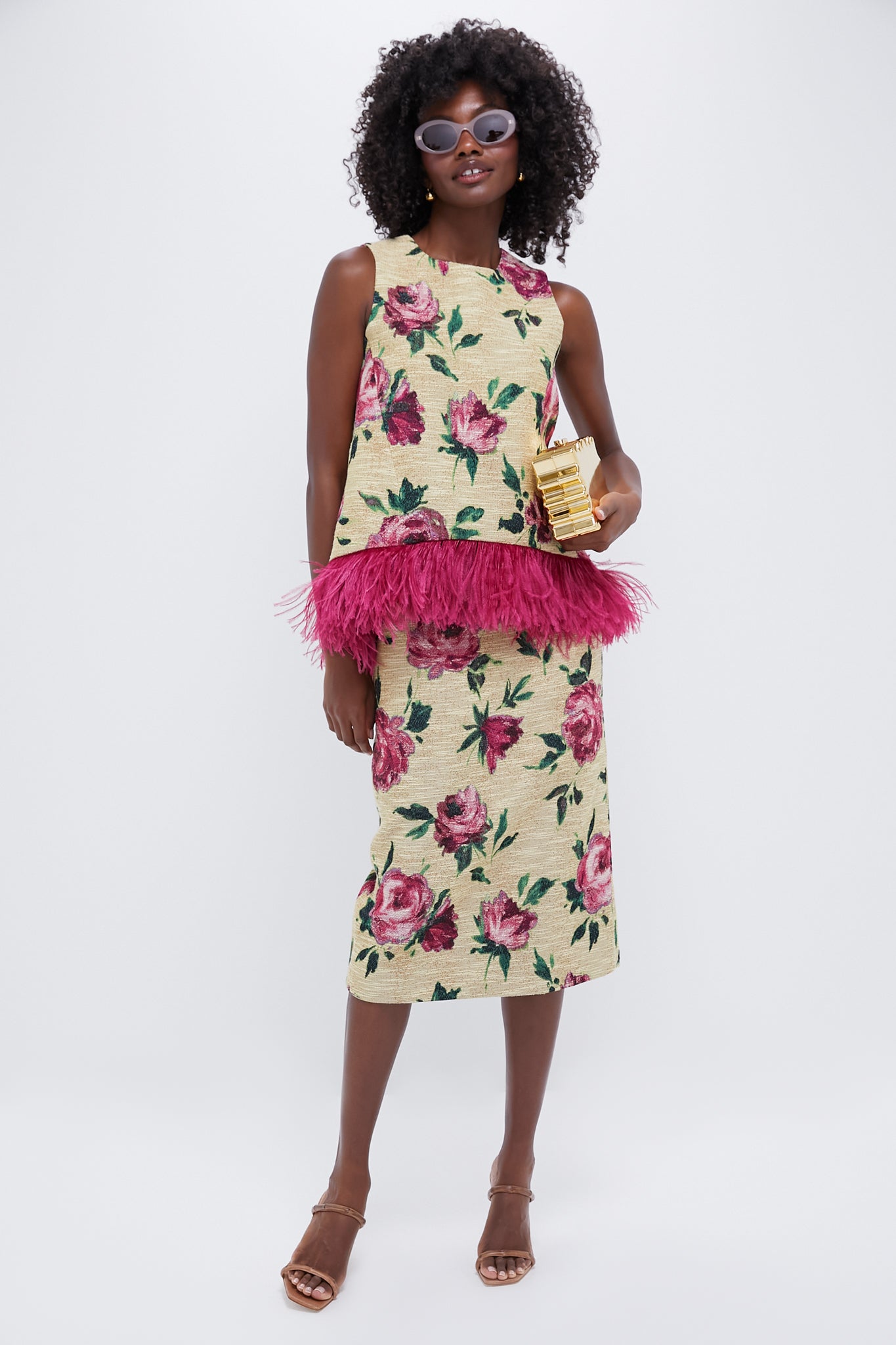Roses Pencil Skirt