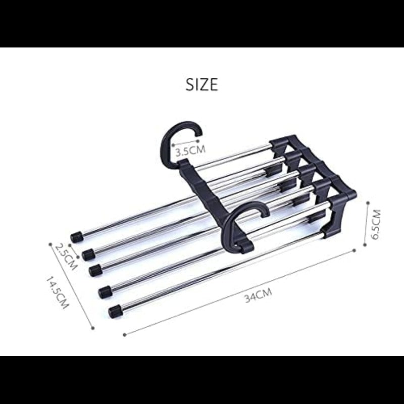 Multi Layer Folding Telescopic Trouser Rack