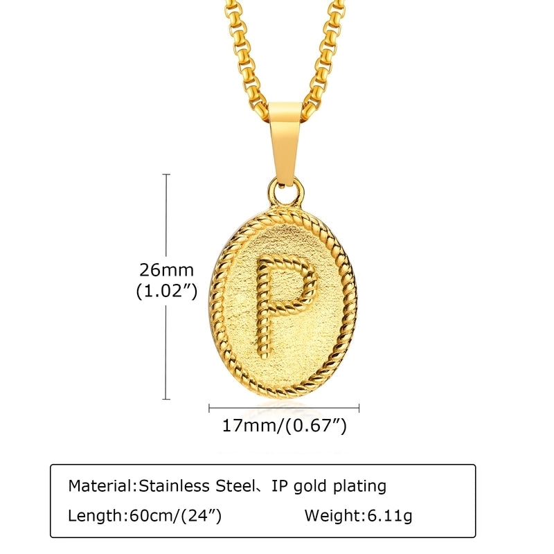 304 Stainless Steel Vintage Style Minimalist Classic Style Plating Letter