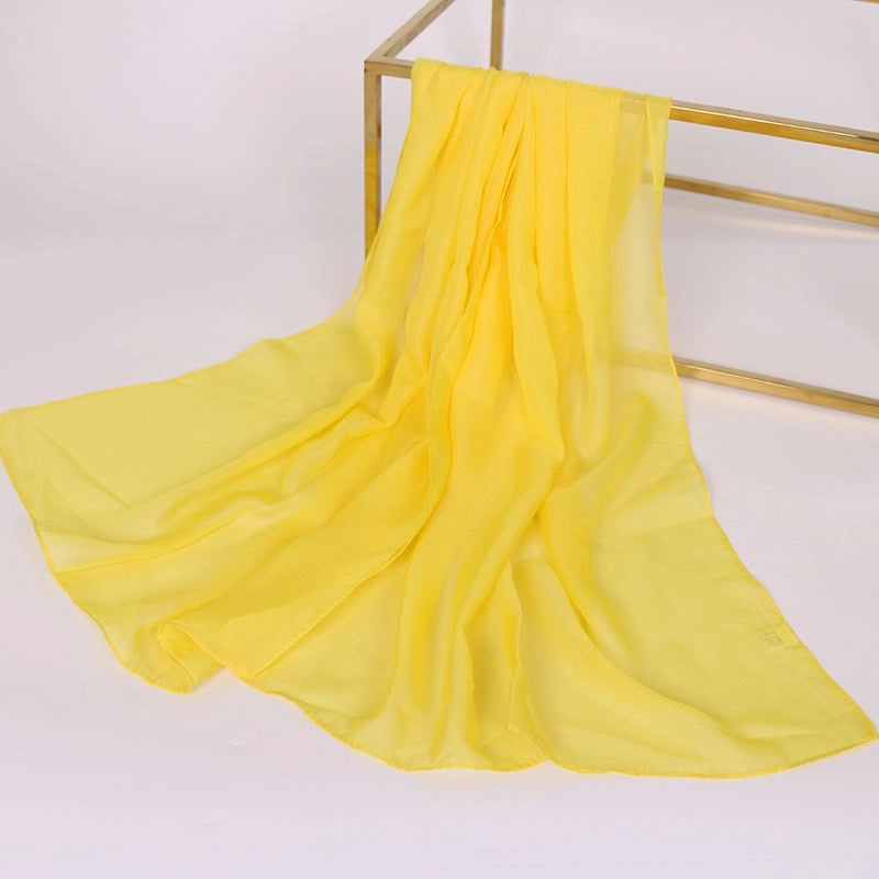 Women's Streetwear Solid Color Chiffon Scarves & Gloves