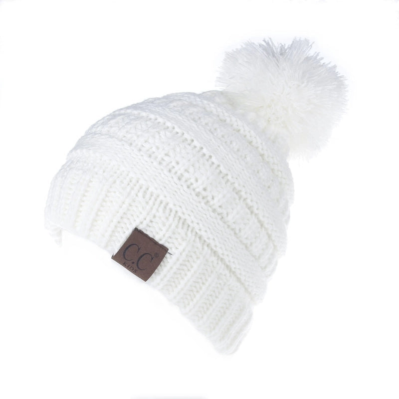 New Men's And Women's Wool Hat Knitted Hat Labeling Wool Ball Fur Ball Hat 11 Colors
