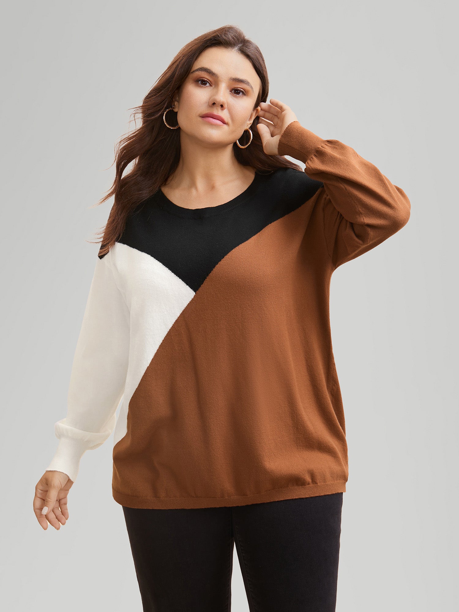 Supersoft Essentials Colorblock Contrast Pullover