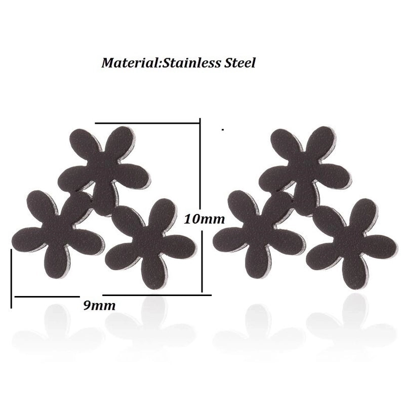 1 Pair Fashion Snowflake Plating 304 Stainless Steel 18K Gold Plated Ear Studs