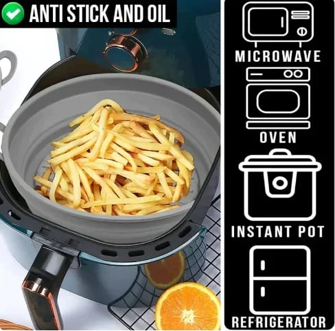 Air Fryer Grill Pan Made Of Silicone