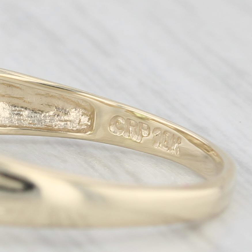 0.80ct Oval Peridot Solitaire Ring 10k Yellow Gold Size 7.25