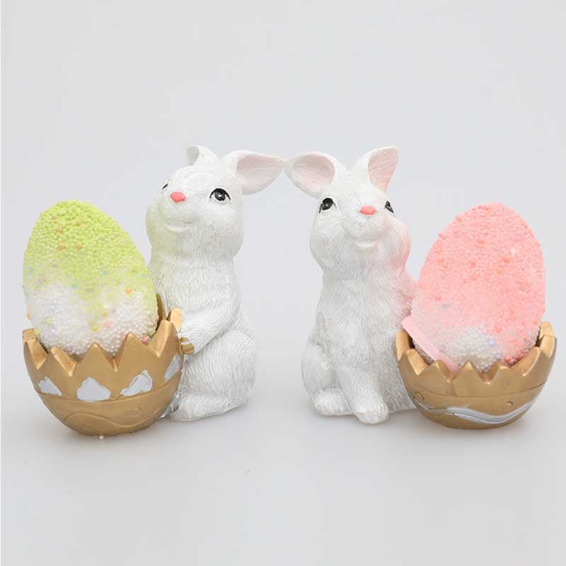 Easter Bunny Eggshell Ornaments