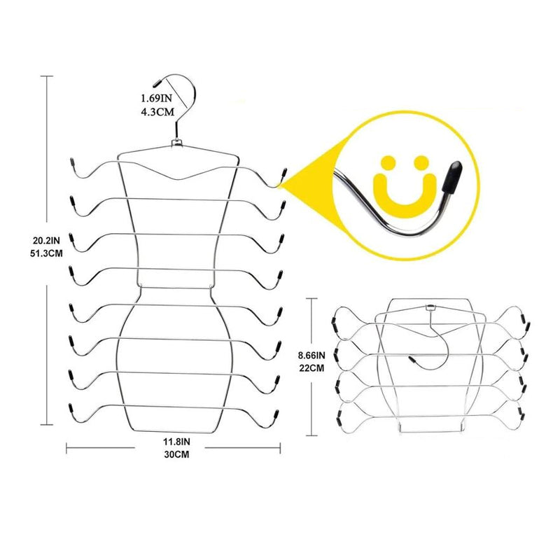 Multifunctional 8-layer Rotating Hanger