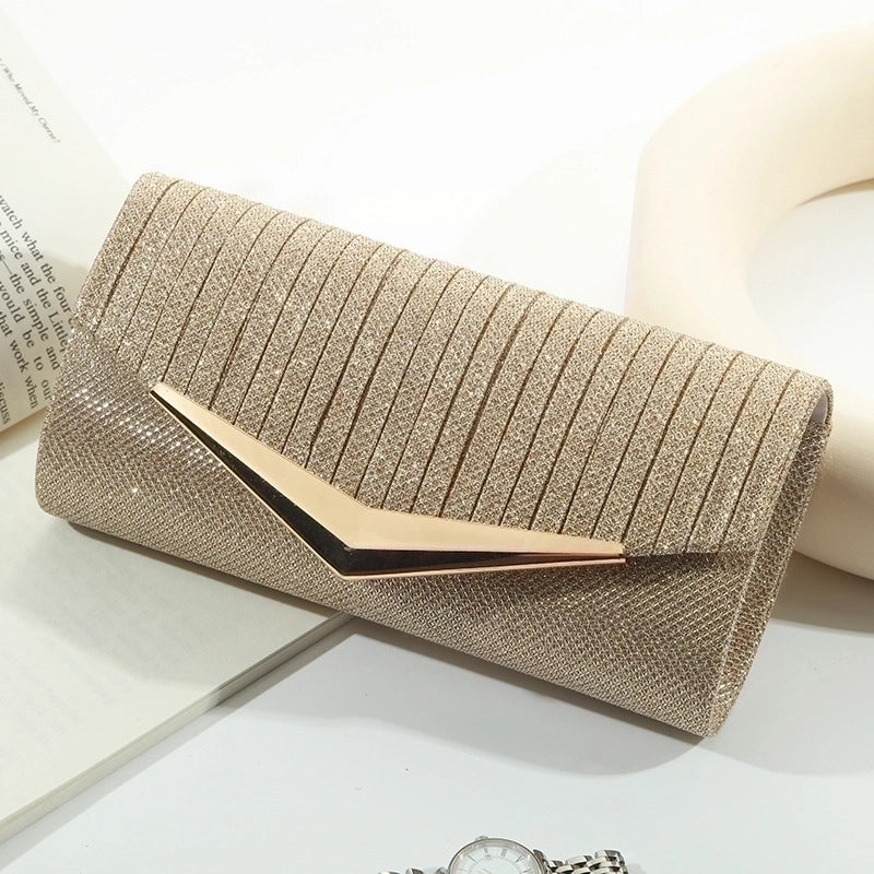 Polyester Solid Color Square Evening Bags