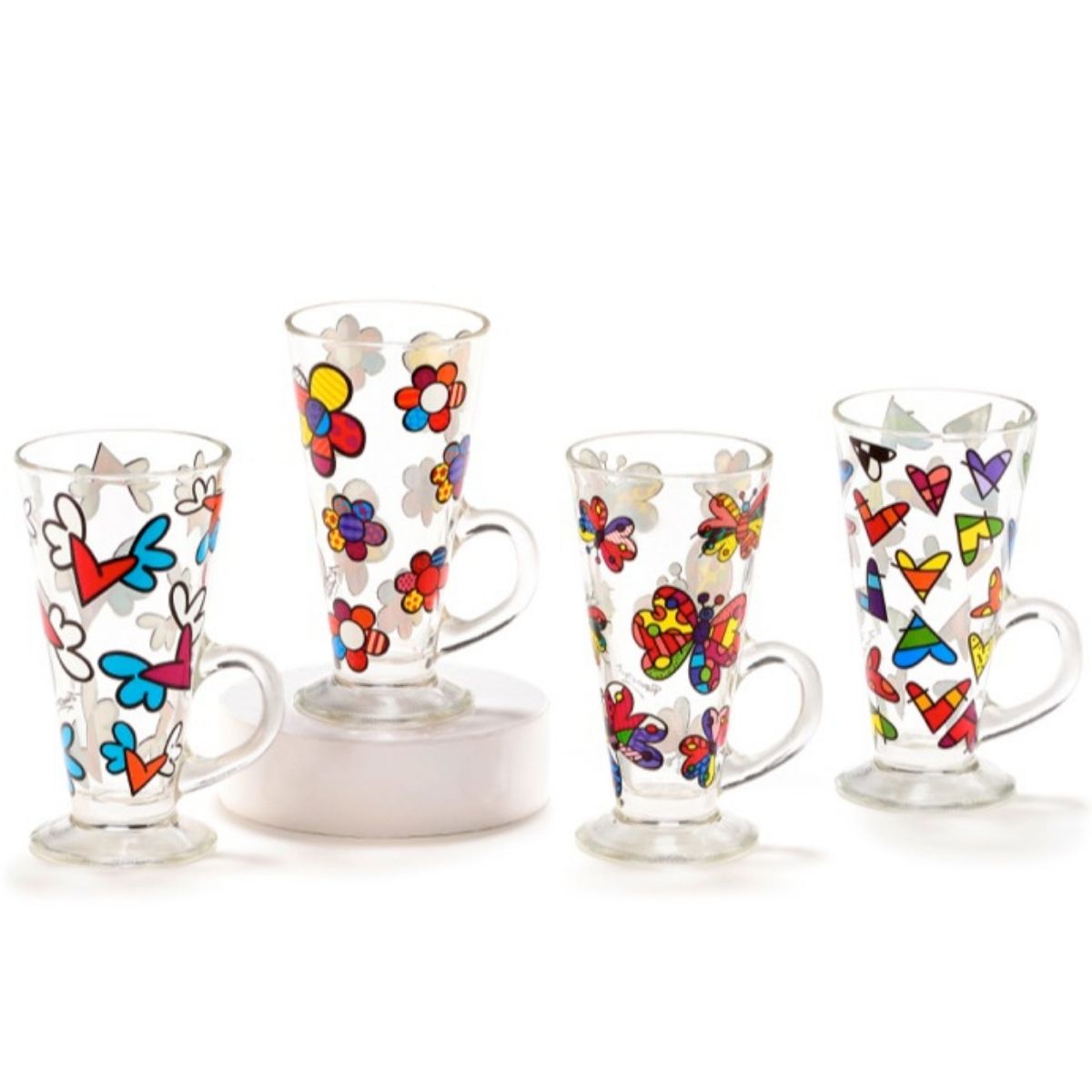 Britto Glass Latte Mug (Single Piece)