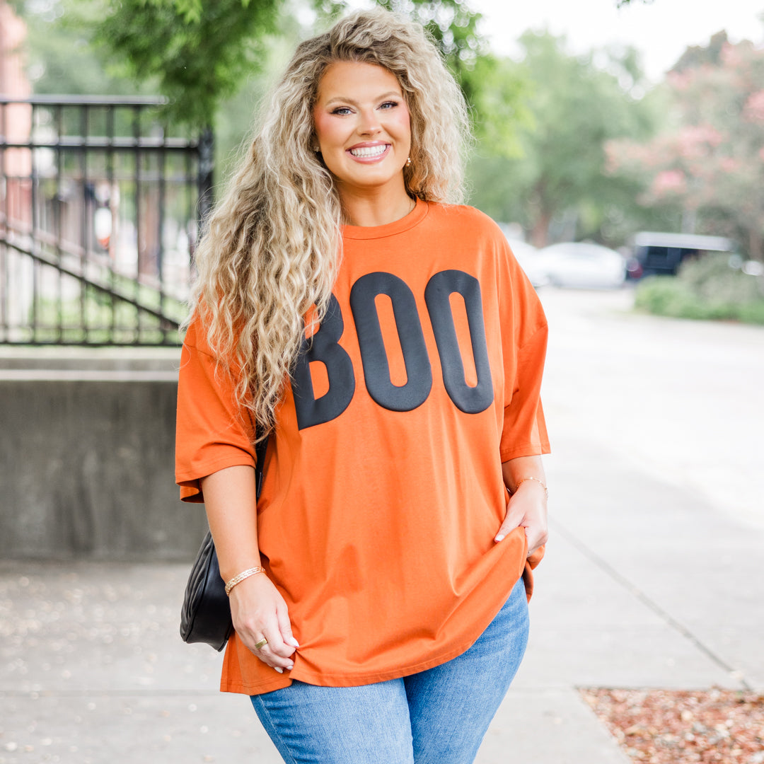 You're My Boo Boyfriend Tee. Rust