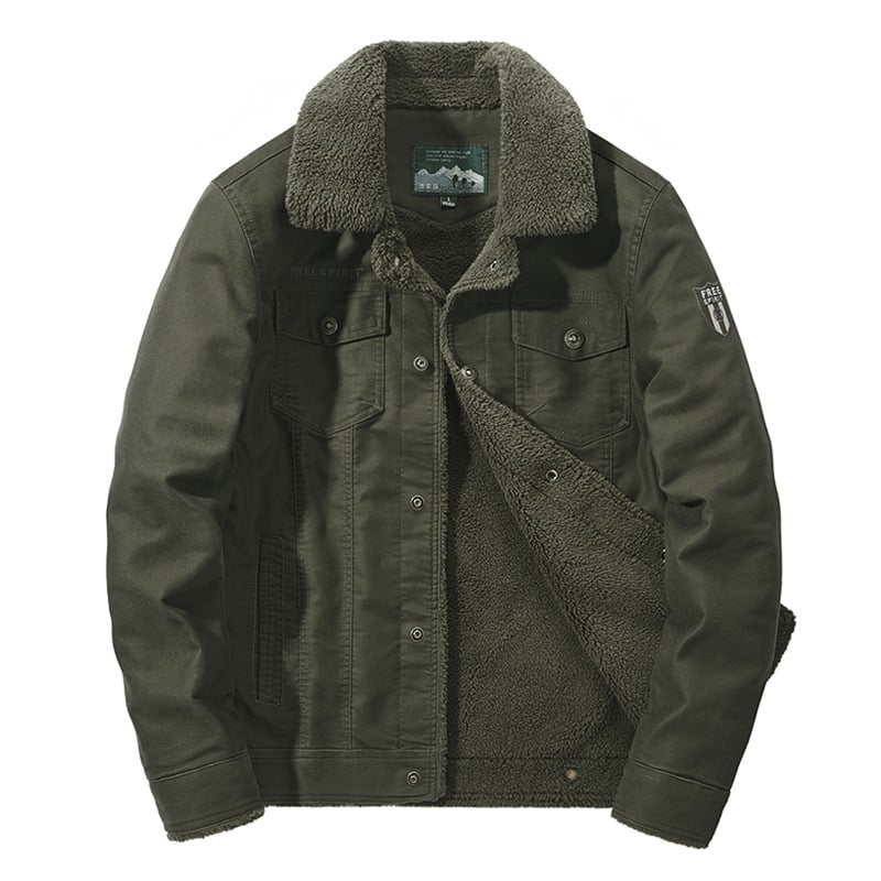 Men's Padded Lapel Jacket