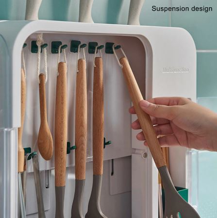 Multifunctional Kitchen Shelves. Spatulas. Spoons. Knife Holders. Daquan Wall Mounted Kitchen Utensils For Home Use