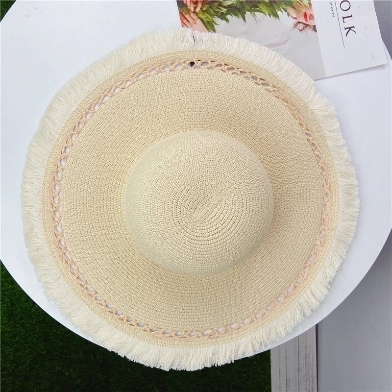 Straw Hat Women's Big-brimmed Sun Hat Seaside Travel Holiday Big-brimmed Sun Hat
