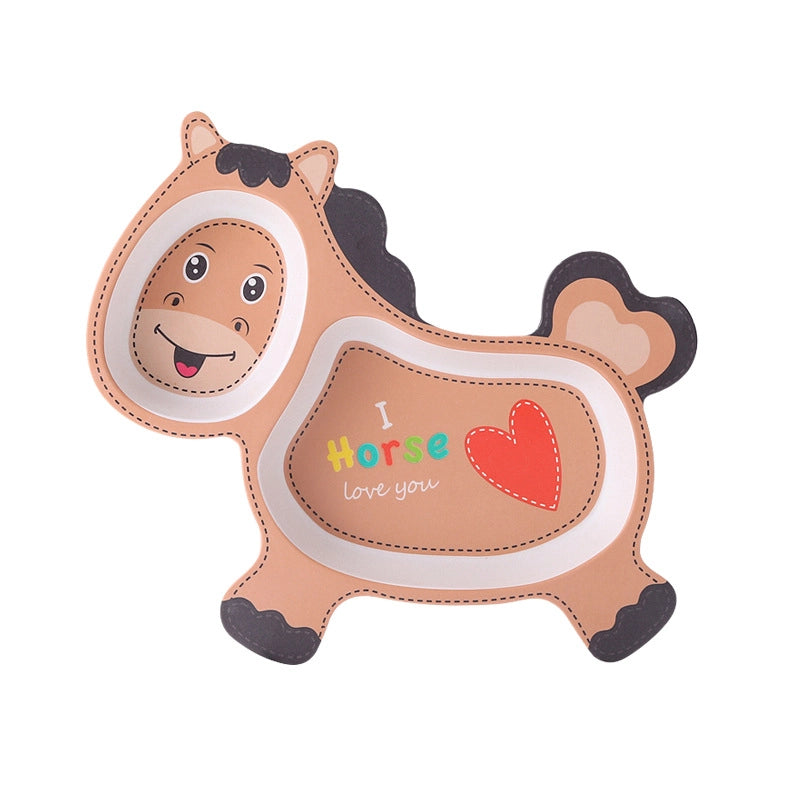 Cute Cartoon Baby Eco-friendly Divider Plate