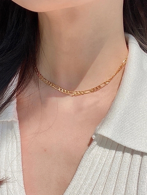 Minimalist Classic Style Solid Color 304 Stainless Steel Stainless Steel Necklaces