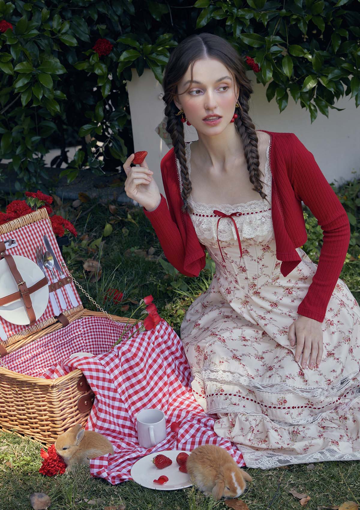 Red Garnet Corset Dress