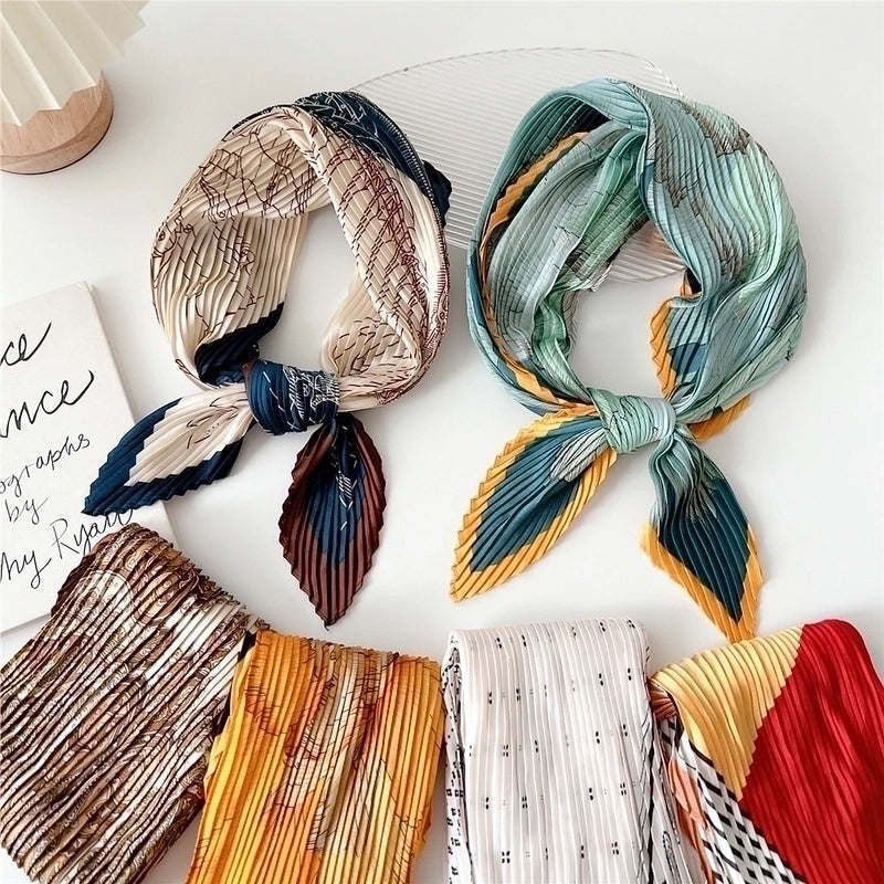 Women's Elegant Printing Polyester Printing Silk Scarf