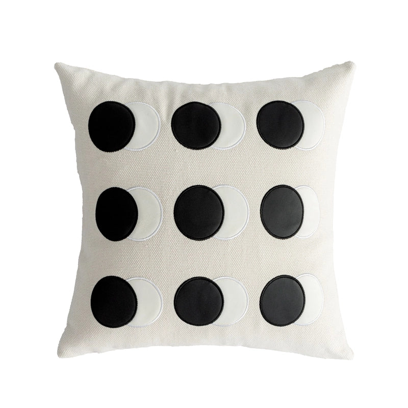 Classic Style Geometric Lattice Solid Color Pu Leather Pillow Cases Couch & Sofa Decor