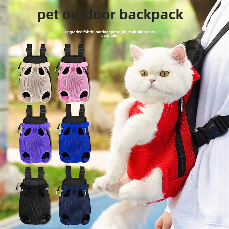 Pet Portable Chest Bag Out Of Pet Cat Bag Dog Mesh Breathable Comfortable Shoulder Pet Bag