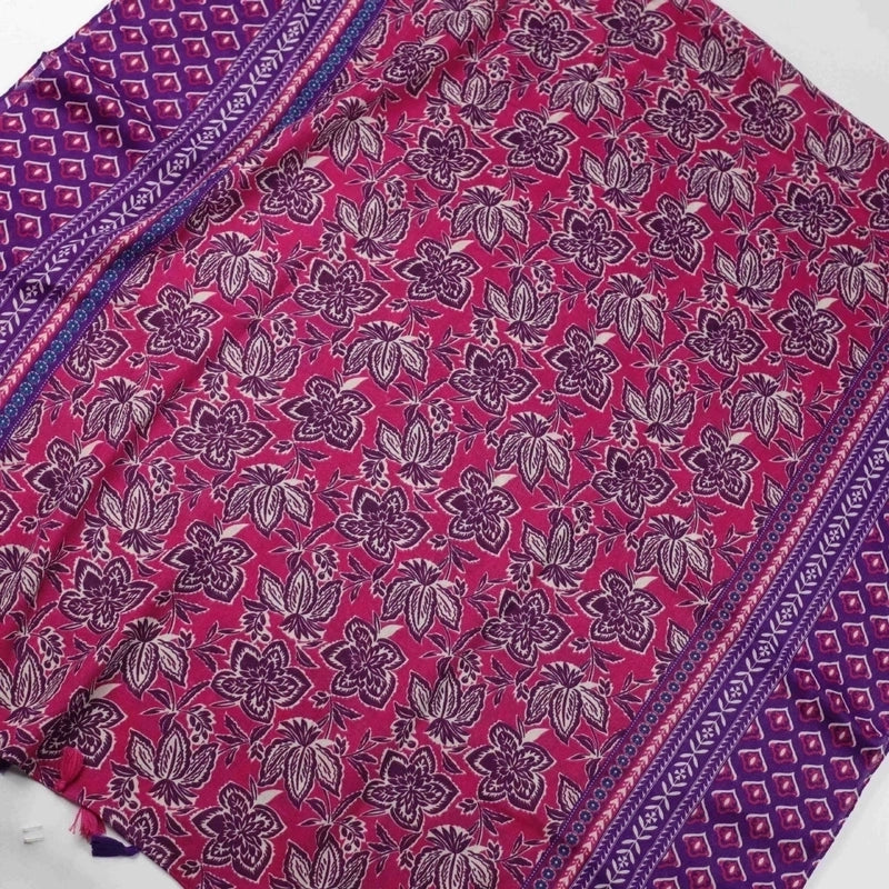 Women's Vacation Flower Polyester Scarf