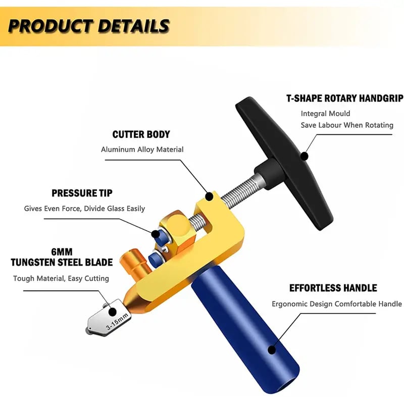 🔥Professional 2-in-1🔥Ceramic & Glass Tile Cutter