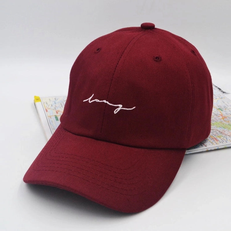 Unisex Minimalist Graffiti Embroidery Wide Eaves Baseball Cap