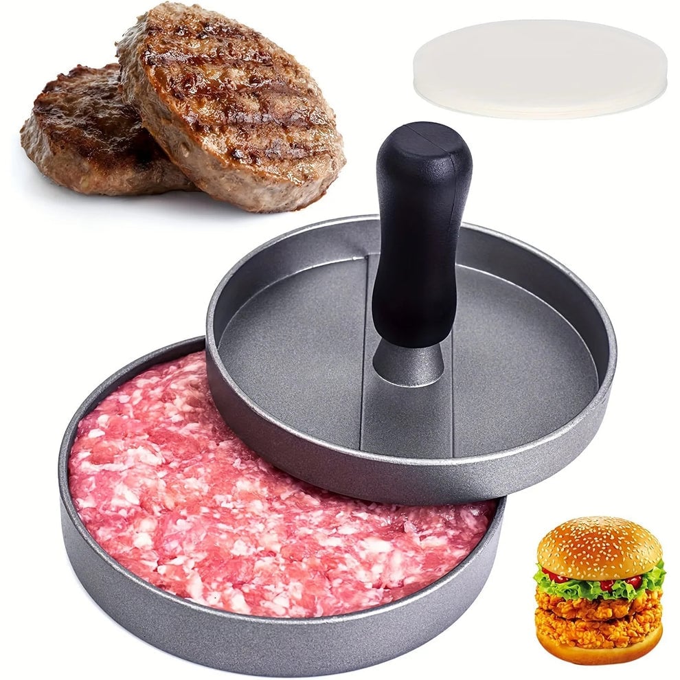Non-stick Stainless Steel Burger Patty Press Maker Molder