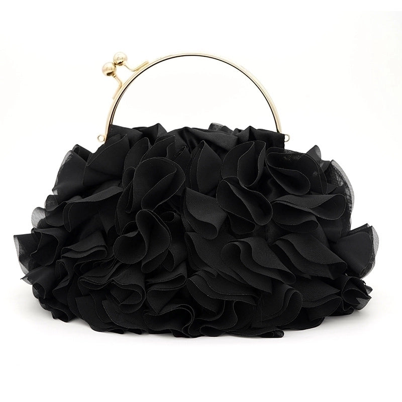 Satin Forging Solid Color Square Evening Bags