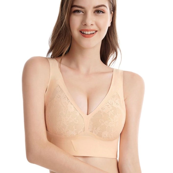 🤩No More Pesky Bra Rolls - Side Compression Full Coverage Bra