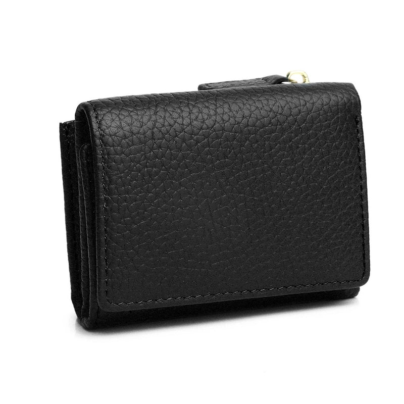 New Genuine Leather Wallet Women's Short Japanese Style Wallet Zipper Small Wallet Card Holder Multi-card Small Coin Purse
