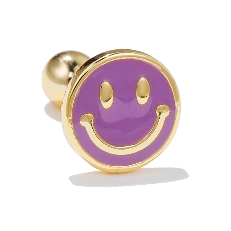 Ear Cartilage Rings & Studs Minimalist Star Brass No Inlaid