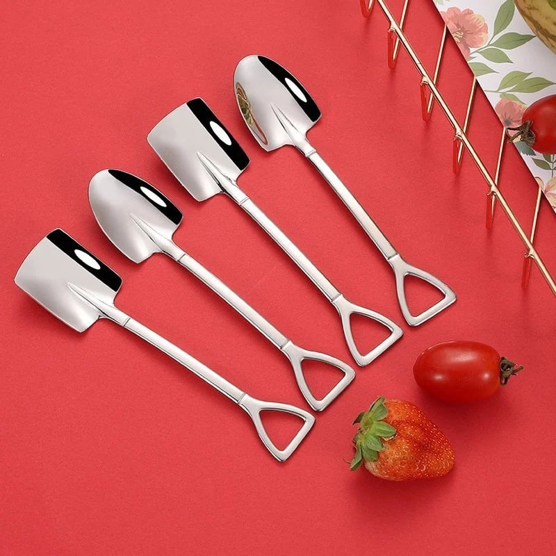 (🔥Hot Sale NOW- SAVE 48% OFF)Stainless Steel Shovel Spoon(BUY 2 SETS GET FREE SHIPPING)