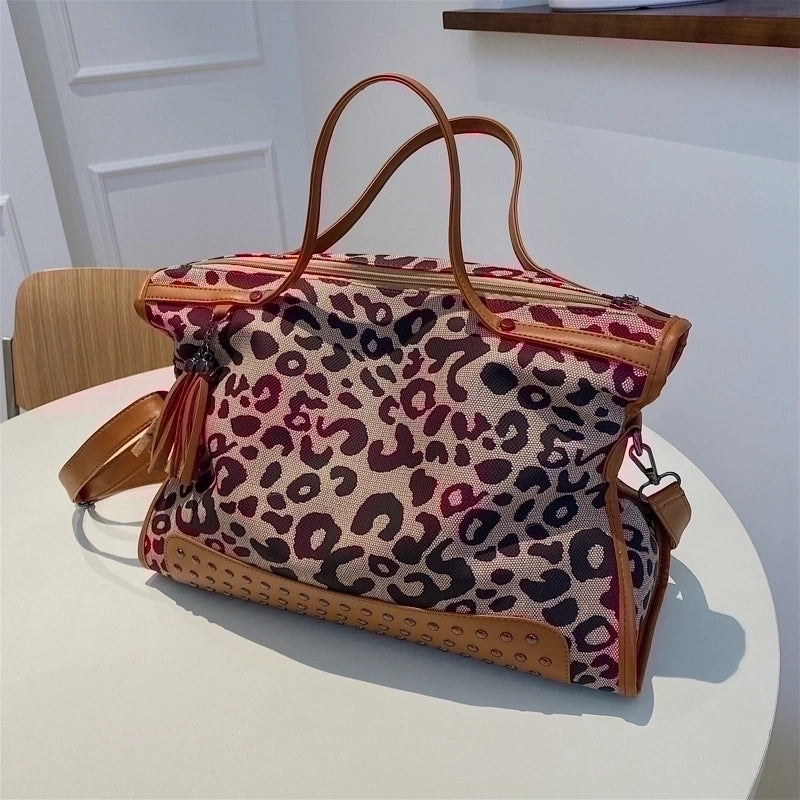 Women's Large Spring&summer Cotton And Linen Fashion Diana Bag