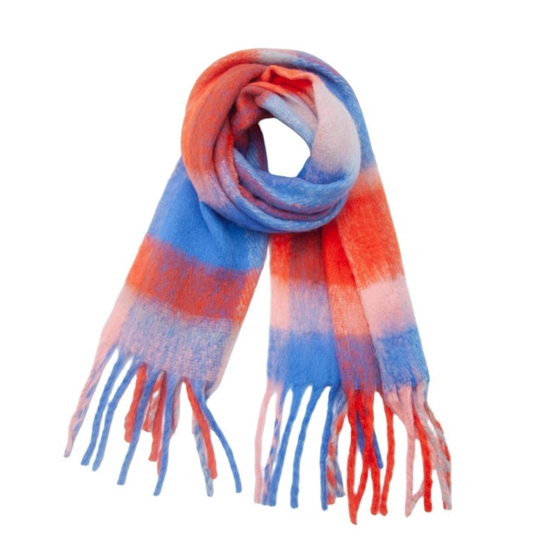 Unisex Casual Minimalist Lattice Polyester Scarf