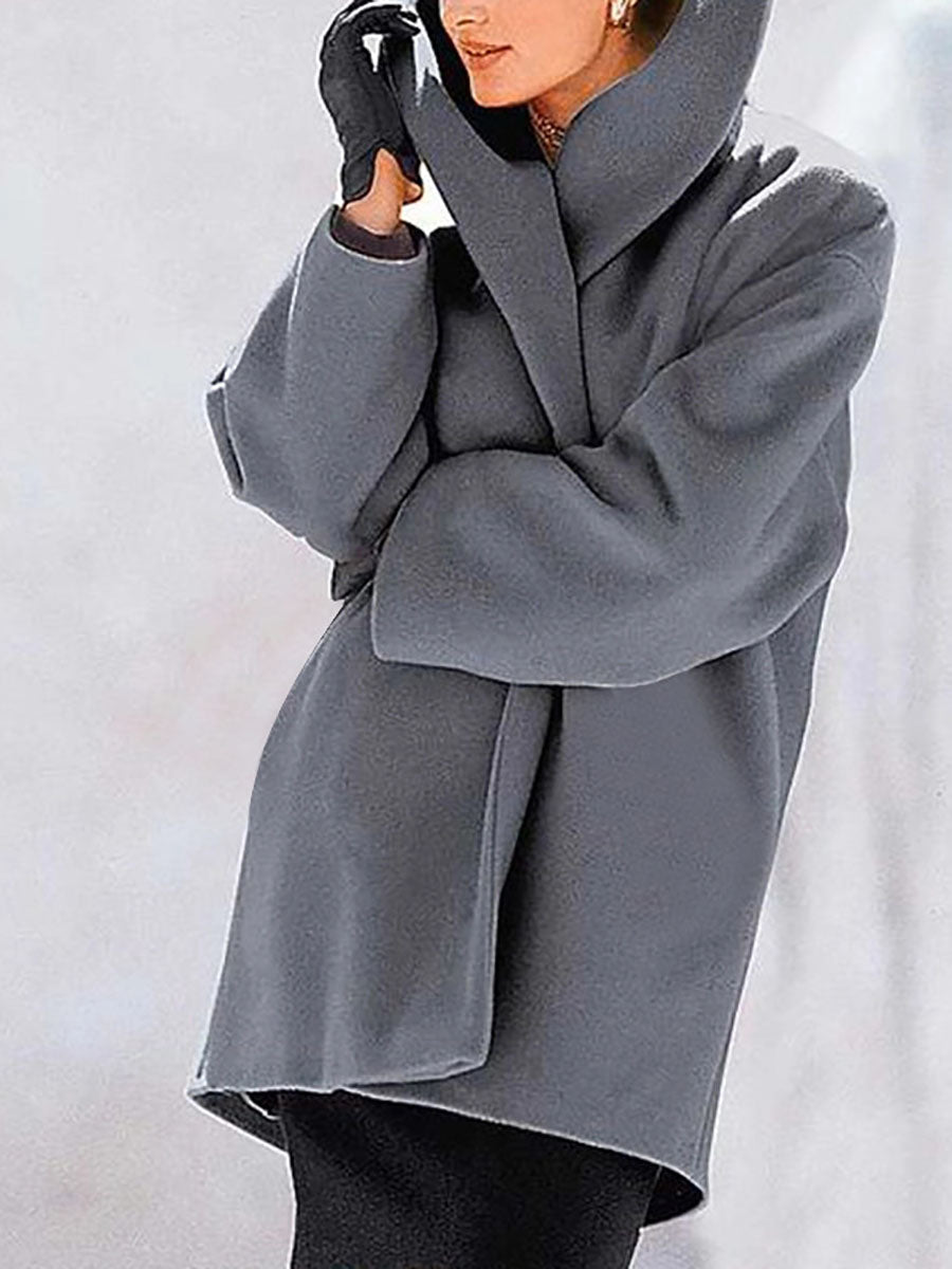 Round Neck Loose Tweed Coat(7 colors)