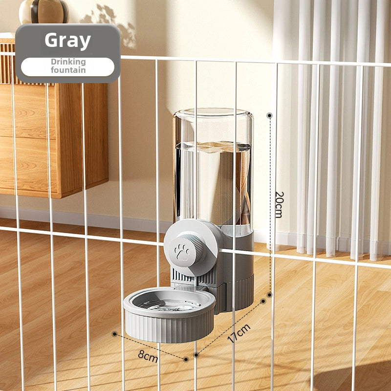 Hanging Pet Waterer Dog Water Supplies Cat Bowl Automatic Feeder Hanging Cage Dog Bowl Cat Dish Feeding Equipment