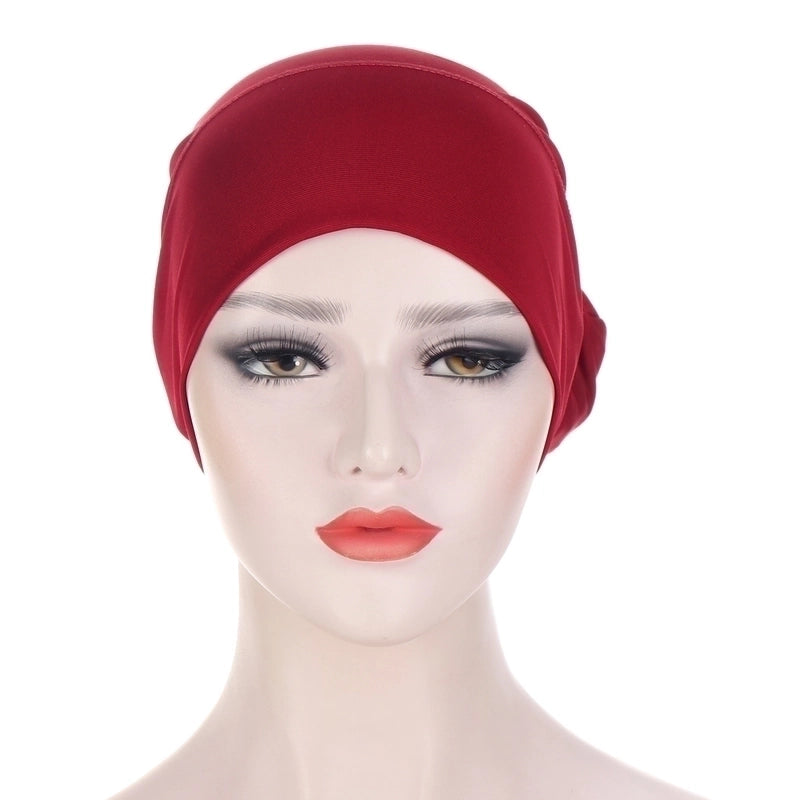 Women's Minimalist Solid Color Eaveless Beanie Hat