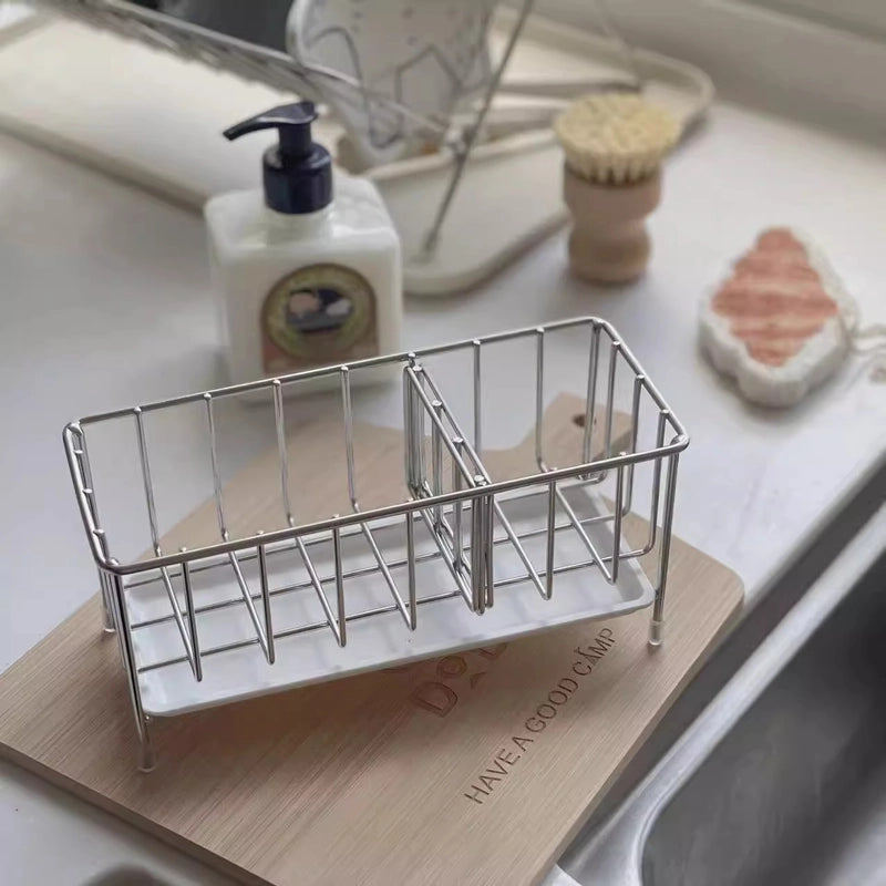 Casual Solid Color Stainless Steel Kitchen Racks