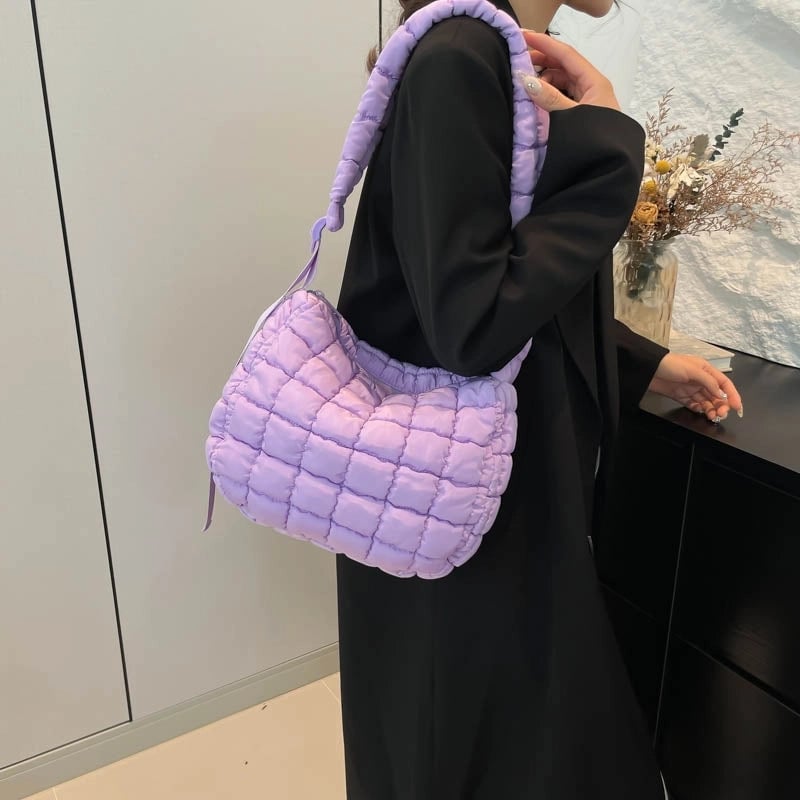 Women's Medium Nylon Embroidery Thread Vintage Style Classic Style Sewing Thread Square Zipper Cloud Shape Bag