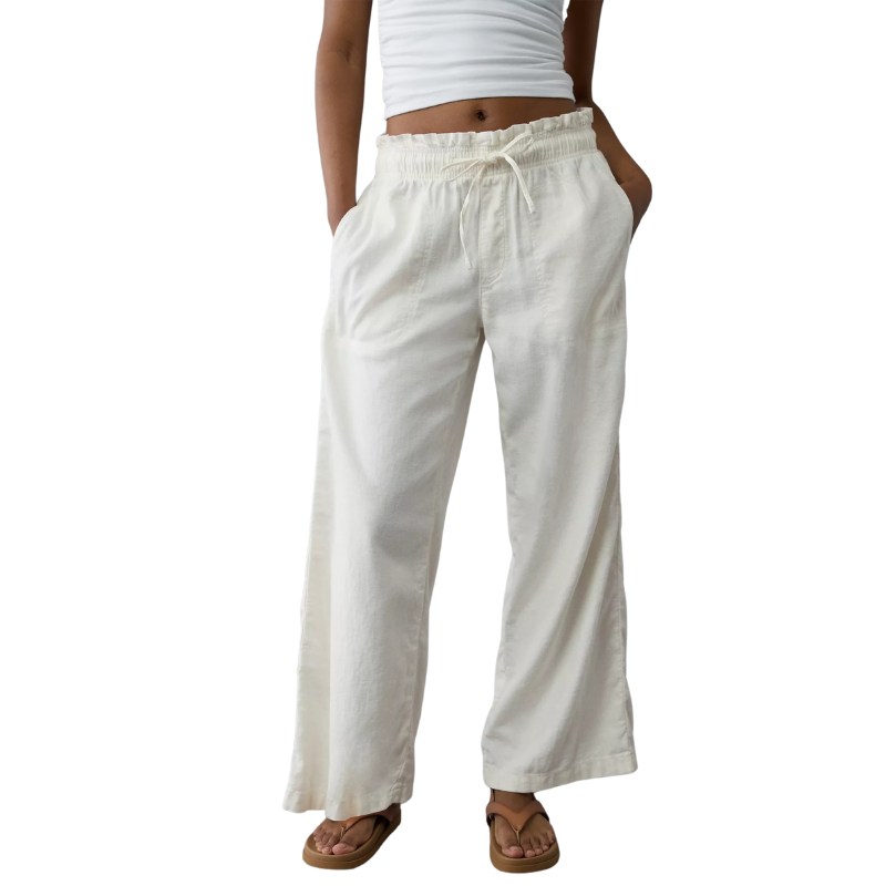 Dreamy Drape Linen Blend Pull On Pant