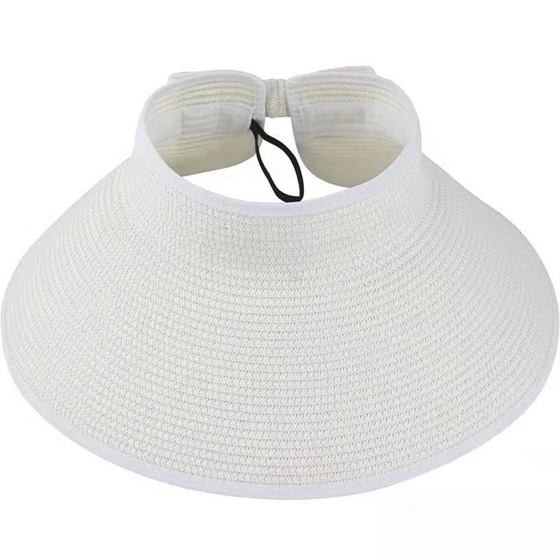 3 Pieces Women'S Minimalist Solid Color Big Eaves Sun Hat