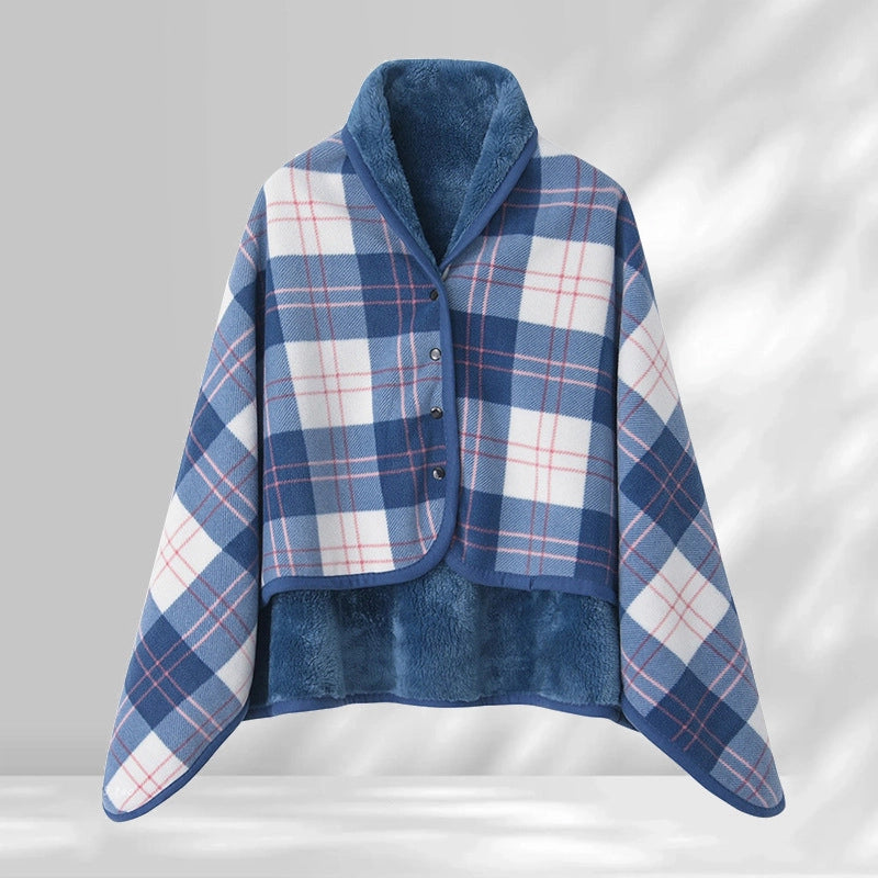 Casual Lattice Polyester Shawl Blanket Bedding
