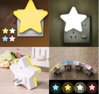 Star Shape Night Lamp Light With Sensor LED