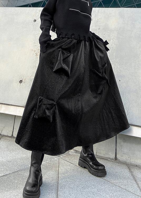 2024 autumn and winter  high waist mid length long skirt