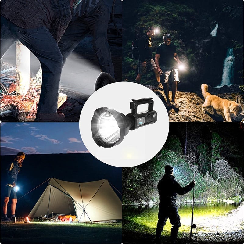 Rechargeable Handheld Spotlight Flashlight 90000 High Lumens