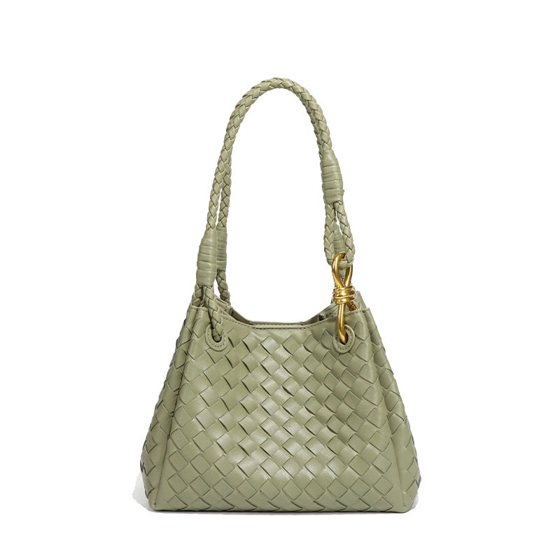 Women's Medium Pu Leather Solid Color Elegant Streetwear Square Magnetic Buckle Tote Bag