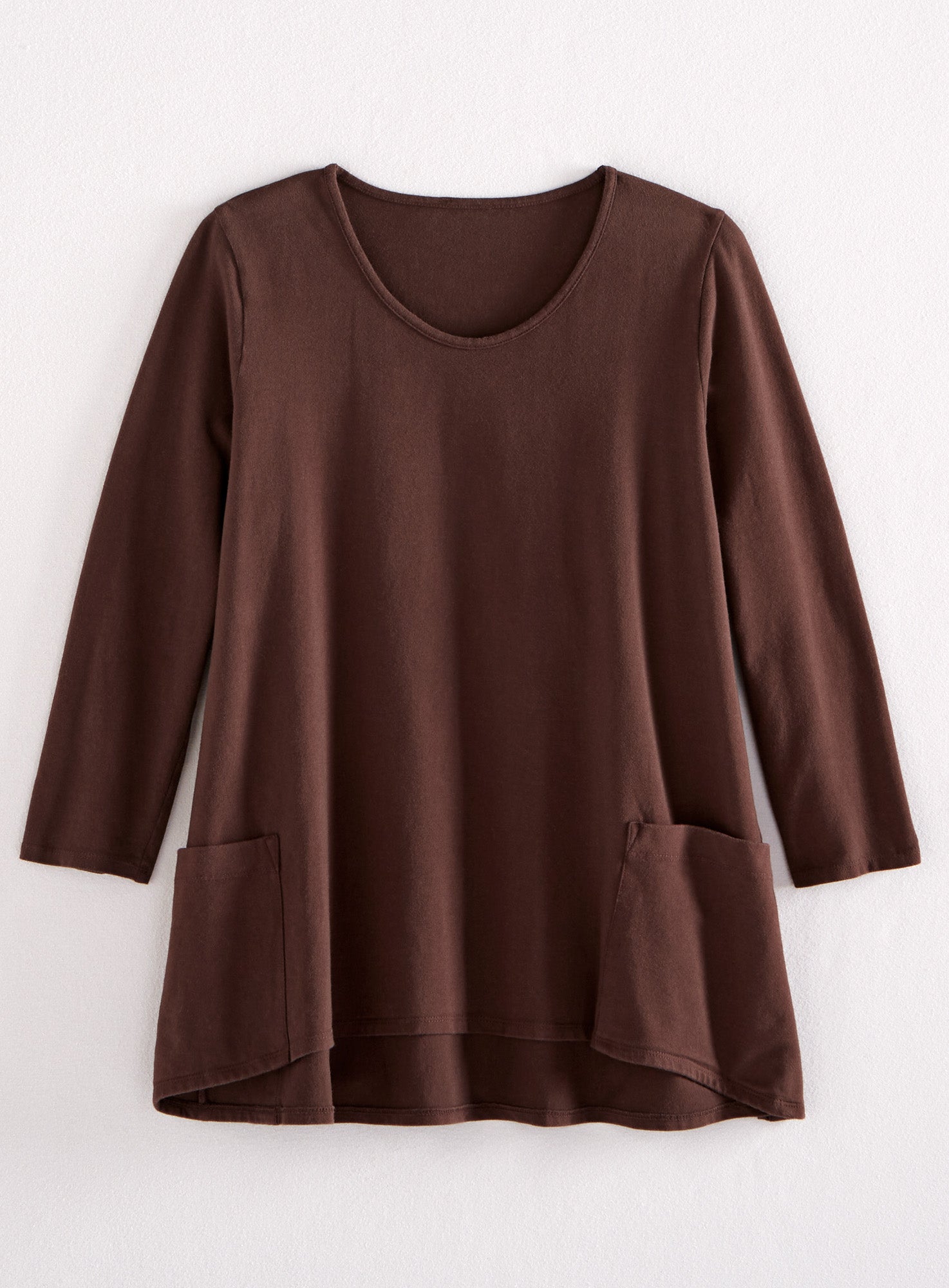 Beyond Basic Trapeze Top - 3/4 Sleeve