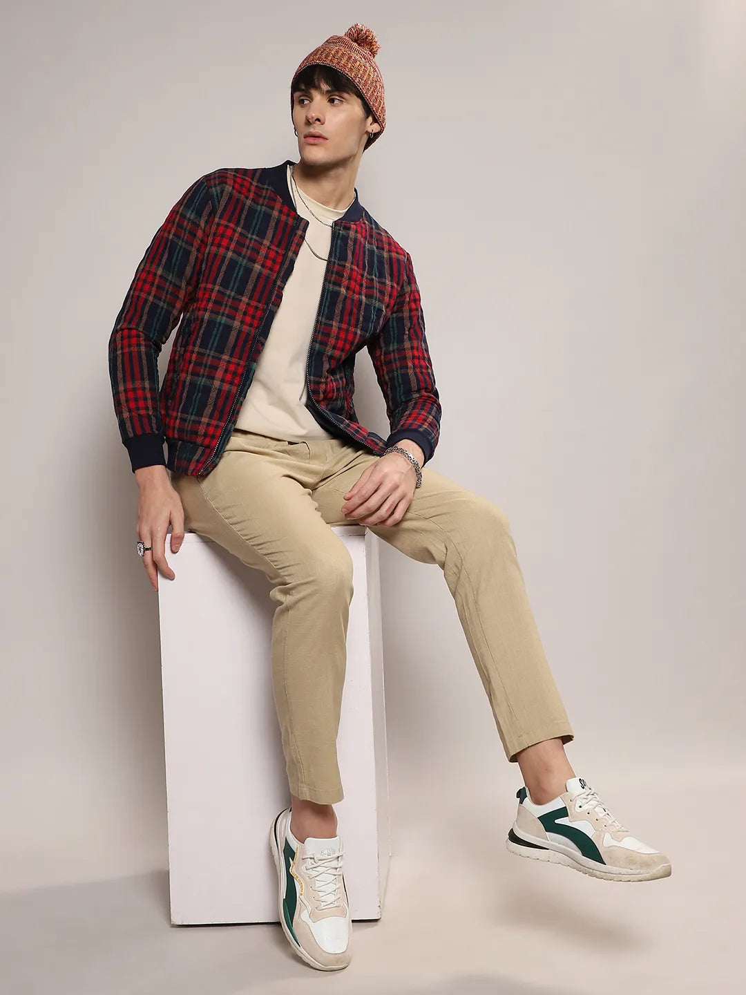 Tartan Plaid Bomber Jacket