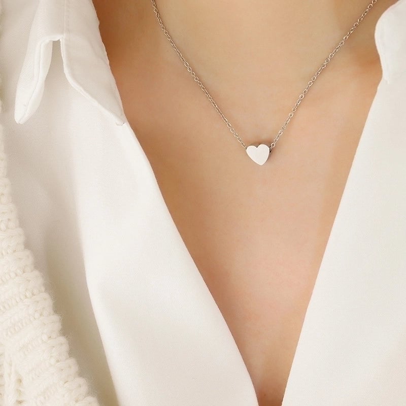 Heart 304 Stainless Steel 18K Gold Plated Plating Necklace